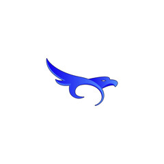 eagle vector illustration for icon, symbol or logo. eagle flat logo 