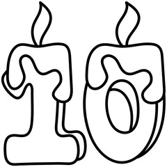 CANDLE line icon
