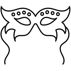 CARNIVAL MASK line icon