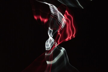 Obraz premium I intentionally moved the camera to take pictures of the colored lines.