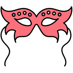 CARNIVAL MASK filled outline icon