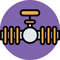 Water Pipe Vector Icon
