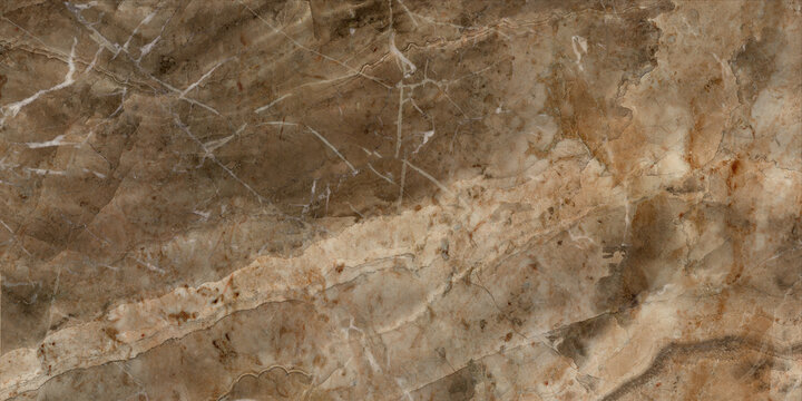 Brown marble stone texture. Glossy ceramic tile surface