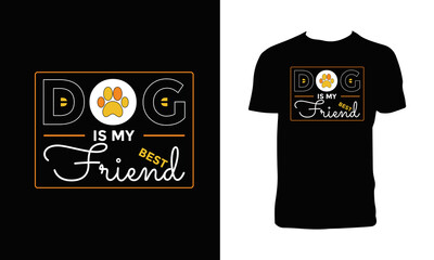 Dog Lover Typography And Lettering T Shirt Design. 