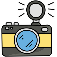 CAMERA filled outline icon