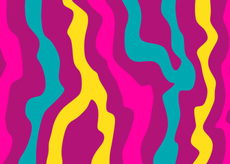 Abstract background with colorful wavy line pattern
