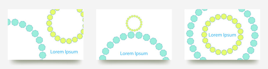 縁起の良さそうな　八角形指輪デザインの　メッセージも書ける　ベクターテンプレートポストカード/名刺/壁紙/背景