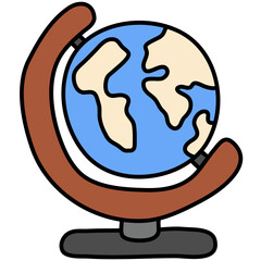 GLOBAL filled outline icon
