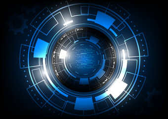 Abstract technological background with various technological elements. Structure pattern technology backdrop. Vector illustration.