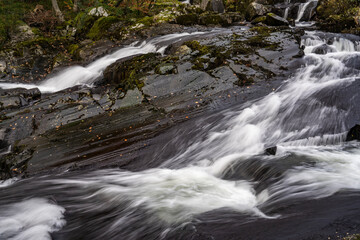 Fototapeta premium Autum Waterfalls on River Ogwen III