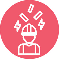 Injured Employee Vector Icon
