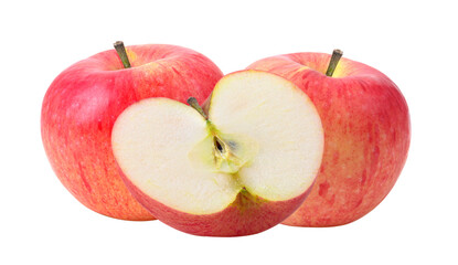 red apple isolated on transparent png