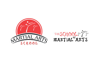 Martial arts school logo concept
