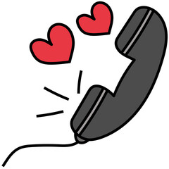 call filled outline icon
