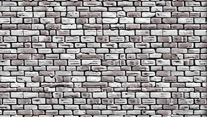 Obraz premium 白いレンガ壁の背景 テクスチャ