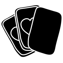 gambling glyph icon