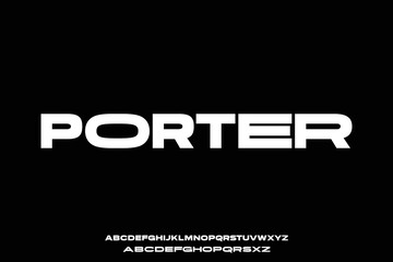 Modern bold display font with extended alternate letters