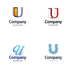 Letter U Big Logo Pack Design Creative Modern logos design for your business