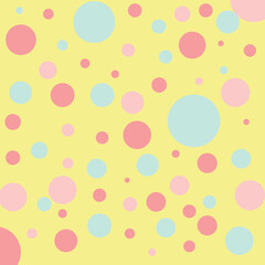 isolated multicolor polka dot pattern. perfect to print on cloth