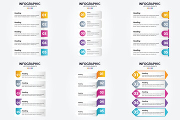 Flat design vector infographics set for advertising in brochures. flyers. and magazines.