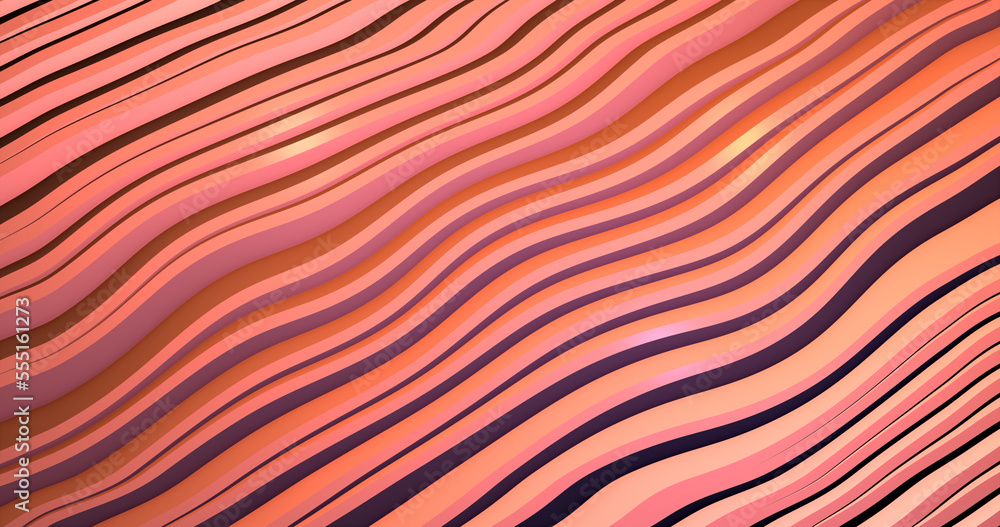 Poster abstract background of red diagonal gradient unusual shiny bright beautiful lines and moving waves