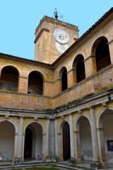 Fototapeta na wymiar Main cloister of Certosa, Saint Lawrence Charterhouse Monastery Padula Italy