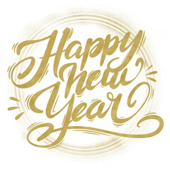 Obraz premium Happy new year lettering