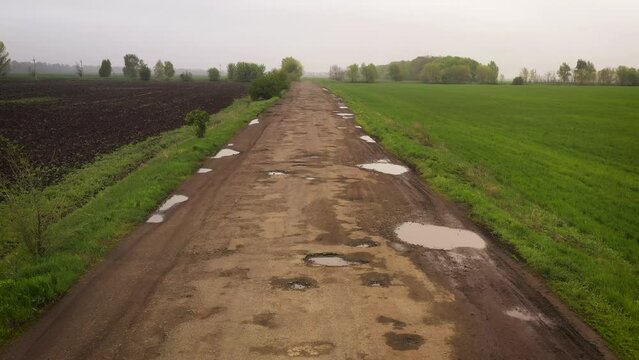 bad rural road