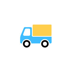 truck icon, badge, delivery. One of many web icons. Truck Vector icon which is suitable for commercial work and easily modify or edit it. truck child toy block style icon vector illustration design


