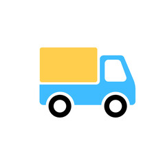 truck icon, badge, delivery. One of many web icons. Truck Vector icon which is suitable for commercial work and easily modify or edit it. truck child toy block style icon vector illustration design


