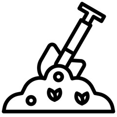 SHOVEL line icon
