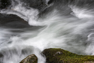 Detail of waterfall and rocks
