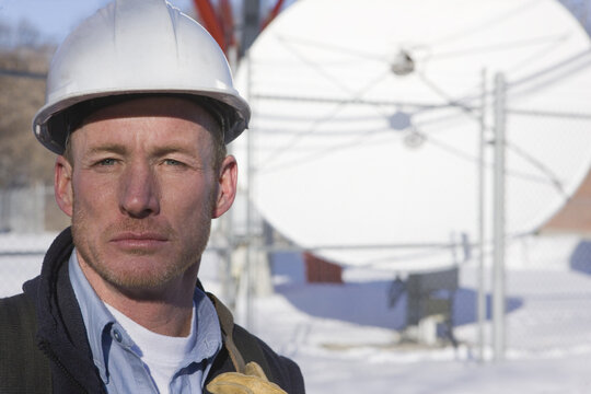 Portrait of a cable lineman