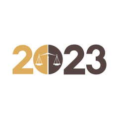 Happy and Lawful new year 2023 card design.