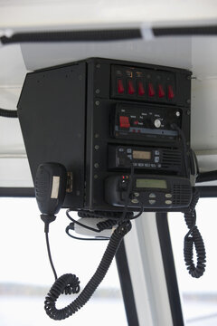 CB radio in a security boat