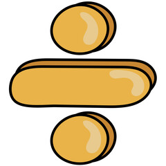 DIVIDE filled outline icon