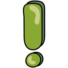 EXCLAMATION filled outline icon