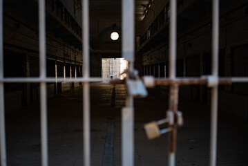 Old abandoned fish factory in Valletta, Malta