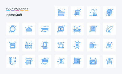 25 Home Stuff Blue icon pack