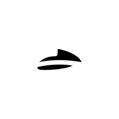 Jet Ski icon. Simple style jet ski extreme travel poster background symbol. Jet Ski brand logo design element. Jet Ski t-shirt printing. Vector for sticker.