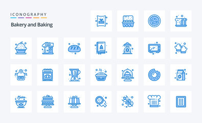 25 Baking Blue icon pack