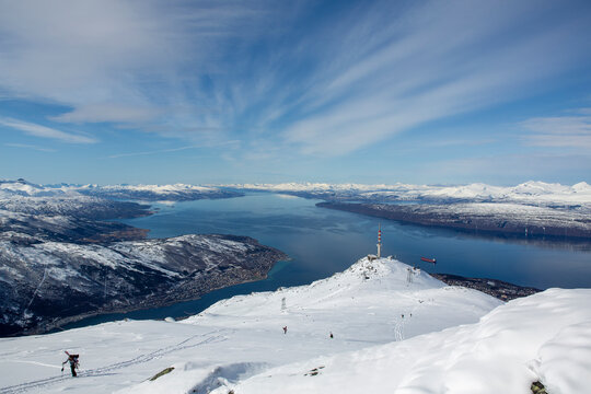 ski resort Narvik at the top 