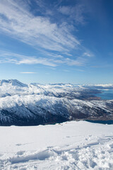 Obraz premium ski resort Narvik at the top 
