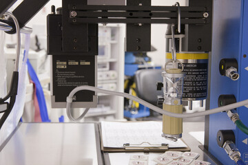 Anesthesia machine for surgery in an operating room