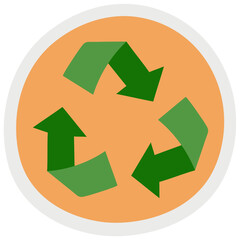 RECYCLING flat icon