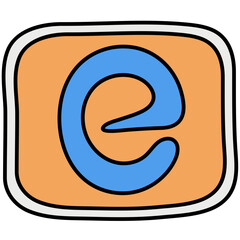 ESTIMATED SIGN NETTO filled outline icon