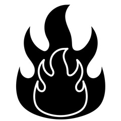 FLAMMABLE glyph icon