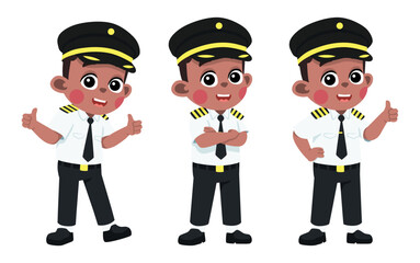 Kid in Pilot Costume