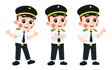 Kid in Pilot Costume