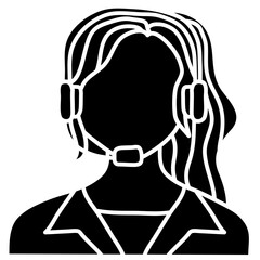 CUSTOMER SERVICE glyph icon